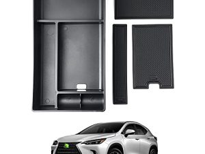 Autorder Compatible with Center Console Organizer 2022 2023 Lexus NX NX 250/NX 350/NX 350h/NX 450h+ Accessories Armrest Box Secondary Storage Box Insert Tray