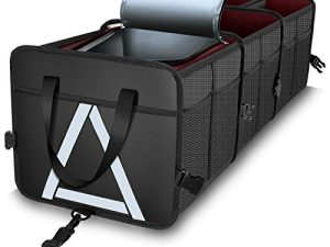 K KNODEL Sturdy Car Trunk Organizer with Premium Insulation Cooler Bag