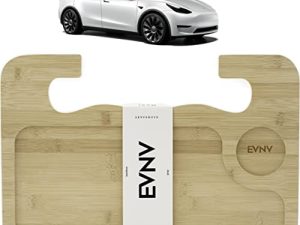 EVNV Steering Wheel Tray - Premium Laptop Steering Wheel Desk - Natural Bamboo