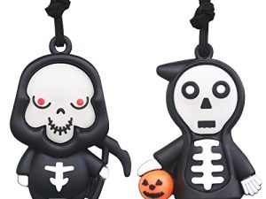 Goth Halloween Sugar Skull Car Rear Mirror Hanging Ornament Accessories for Women Men Teens