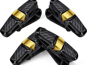 Boao 4 Pieces Glasses Holders for Car Sun Visor