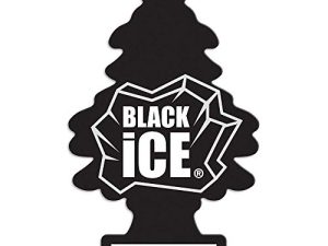 LITTLE TREES Car Air Freshener I Hanging Tree Provides Long Lasting Scent for Auto or Home I Black Ice
