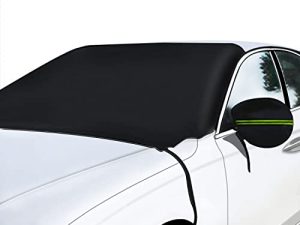 Xizopucy Windshield Cover for Ice and Snow with Side （Mirror Covers*2） and Hooks