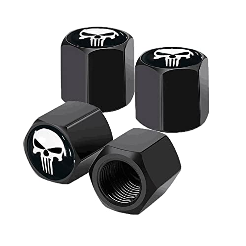 Gseigvee 4 Pack Skull Car Wheel Tire Valve Stem Caps Airtight Dust Proof Covers Universal Tire Air Valve Caps for Cars Gseigvee 4 Pack Skull Car Wheel Tire Valve Stem Caps Airtight Dust Proof Covers Universal Tire Air Valve Caps for Cars