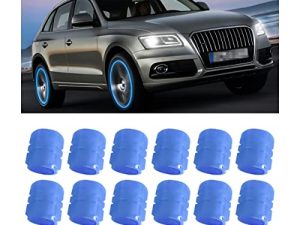 12PCS Fluorescent Car Tire Valve Stem Caps