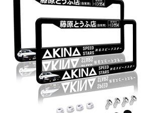 Anime Car License Plate Frame 2 Pack