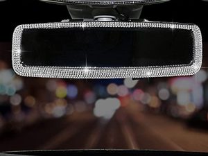 Bling Rhinestone Car Rear View Mirror