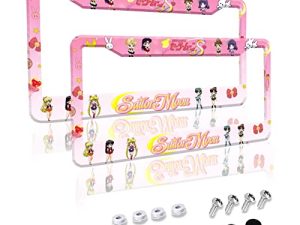 Anime Car License Plate Frame 2 Pack