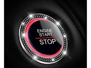 Car Bling Crystal Rhinestone Engine Start Ring Decals