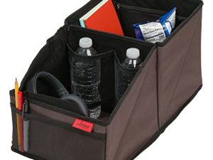 Lusso Gear Car Seat Organizer with Cup Holders for Front
