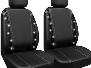 Tidodiusea Bling Car Seat Covers Two Front Seat
