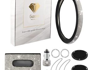 Bling Car Accessories Set - Pack of 9