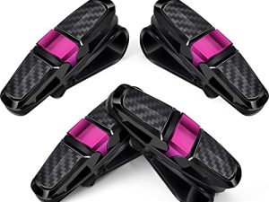 Boao 4 Pieces Glasses Holders for Car Sun Visor