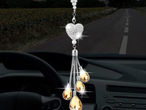 Frienda Bling Heart Diamond Car Accessories