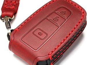 ZiHafate Car Key Fob Cover Case Compatible with Toyota Keyless Remote Control 2022、2021、2020、2019、2018、2017、2016 RAV4 Camry Corolla Avalon Tacoma Highlander 4Runner Tundra Prius Prado etc.（BN-Red） …