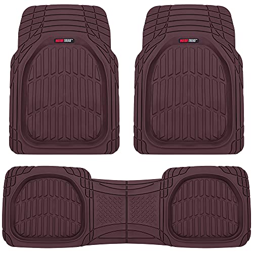 Motor Trend 923-BD Burgundy FlexTough Contour Liners-Deep Dish Heavy Duty Rubber Floor Mats for Car SUV Truck & Van-All Weather Protection Trim to Fit Most Vehicles Motor Trend 923-BD Burgundy FlexTough Contour Liners-Deep Dish Heavy Duty Rubber Floor Mats for Car SUV Truck & Van-All Weather Protection Trim to Fit Most Vehicles