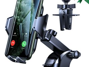 VICSEED Car Phone Holder Mount [Powerful Suction][Thick Cases & Big Phones Friendly] Universal Phone Mount for Car Dashboard Windshield Air Vent Cell Phone Holder Car for iPhone 14 /13/12