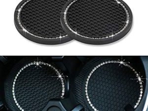 WubbaLubba Universal Vehicle Bling Travel Auto Cup Holder Insert Coasters