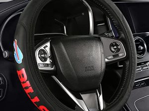 Retractable Steering Wheel Cover fit for Bills Car Accessories Compatible with 15Inch Steering Wheel Most Auto