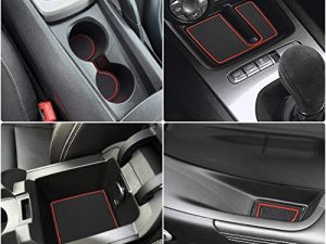 auovo 8pcs/kit Anti-dust Mats for Chevy Camaro Accessories 2010 2011 2012 2013 2014 2015 Car Cup Holder Inserts