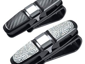 FineGood 2 Pack Glasses Holders for Car Sun Visor