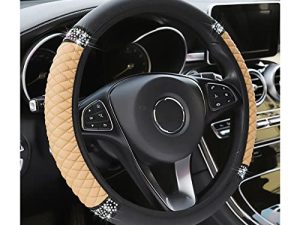 Leather Car Steering Wheel Cover