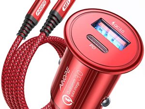 [Apple MFi Certified] iPhone Car Charger Fast Charging