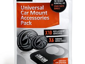 The Richest Replacement Pack for Any Magnetic Car Mount - PopSocket Compatible Metal Phone Plates (Discs) and 3M Adhesive Stickers in Unique Adhesives Life Extending Packaging