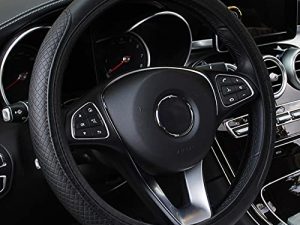 Leather Car Steering Wheel Cover