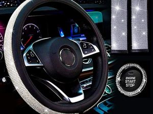 Set of 4 Bling Car Accessories Women Girls Universal Fit 15 Inch