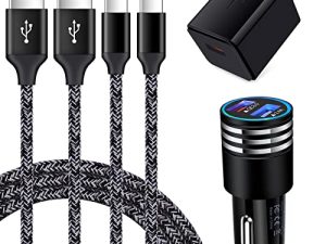 USB Type C Fast Charger for Moto G 5G 2022/G Stylus 5G 2022/G Pure/G Power 2022/G Play 2021/G60s/G8 Power G7 Play/Z4/Z3/Edge 5G UW/One 5G Ace
