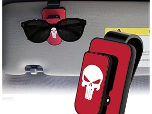 Sunglasses Holders for Car Sun Visor Skull Fashion Car Accessories