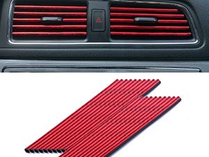 LivTee 20 Pieces Car Air Conditioner Decoration Strip for Vent Outlet