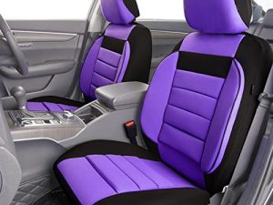 CAR PASS 6PCS 3D Foam Cushion Back Support Universal Fit Elegance Two Front Car Seat Covers