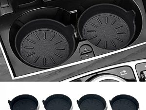 Banseko 4 Packs Car Cup Holder Coasters Silicone