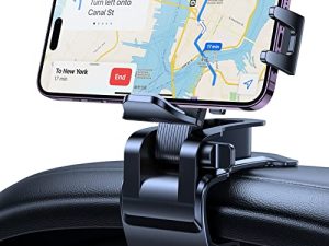 VICSEED Phone Mount for Car [Lifesaver to Keep Eyes on Road] Mount in front of Steering Wheel