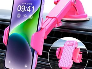 VANMASS [2022 Pro Version Car Phone Holder Mount [Military-Grade Certificate] Mobile Phone Automobile Cradle Van Accessories Dashboard Windscreen Vent for iPhone 14 Pro Max 13 12 Samsung