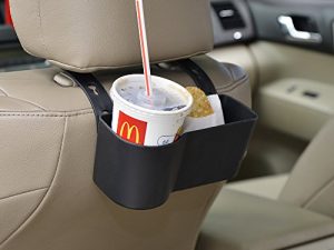 Car Headrest Seat Back Organizer Cup Holder Drink Pocket Food Tray Universal Liberate Your Hands. for a More Convenient Time in Your Car(Black)