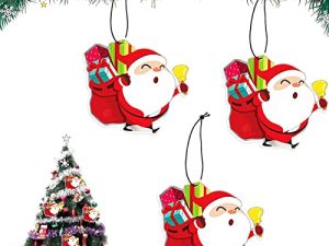 3 Pcs Santa Claus Air Fresheners Pendant