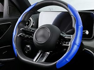 Vacallity 2 Packs Carbon Fiber Pattern Steering Wheel Cover
