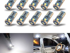 iBrightstar Newest Extremely Bright Wedge T10 168 194 LED Bulbs for Car Interior Dome Map Door Courtesy License Plate Lights