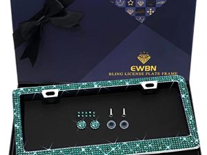 Bling Rhinestone License Plate Frame for Women
