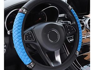 Bling Soft Leather Steering Wheel Cover