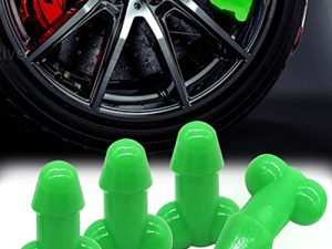 Prank Tire Valve Stem Caps 4PCS Funny Prank Car Accessories Airtight Dust Proof Covers Universal Tire Air Valve Caps for Cars