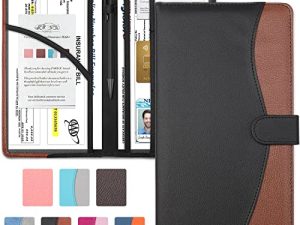 FORYOU Car Registration and Insurance Holder with Magnetic Closure