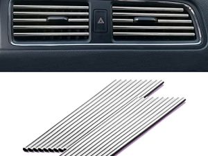 LivTee 20 Pieces Car Air Conditioner Decoration Strip for Vent Outlet