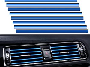 PYHLVCLF 20 Pieces Universal Car Air Conditioner Vent Trim Decoration Strip Accessories