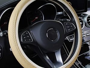 Leather Car Steering Wheel Cover