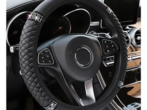 Bling Soft Leather Steering Wheel Cover