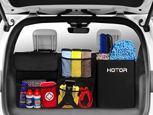 HOTOR Car Trunk Organizer SUV - Hanging Automotive Trunk Organizer and Storage for SUV